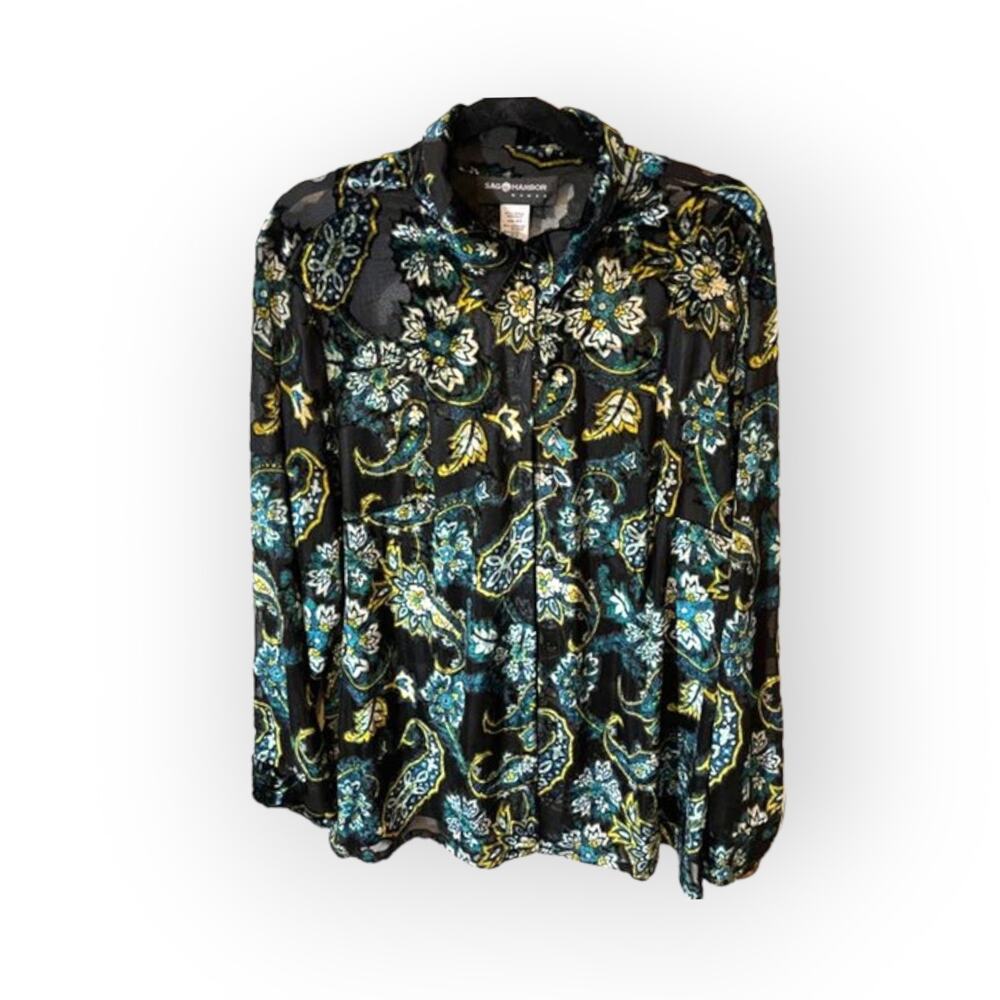 Vintage Sag Harbor Button up shirt 16w